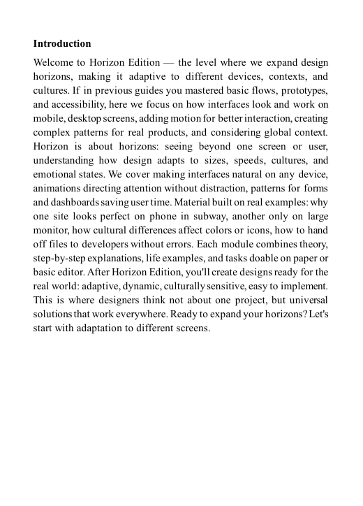 'Horizon Edition' guide preview