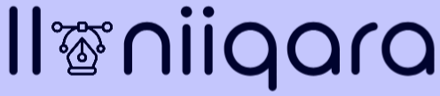Logo of niiqara on a light purple background