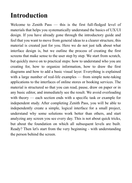 'Zenith Pass' guide preview